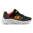 Kép 3/4 - SportCipő SKECHERS Texlor fekete-piros-sárga tépőzárral állítható 403770L/BKRD Black/Red , mosogépbe mosható