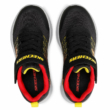 SportCipő SKECHERS Texlor fekete-piros-sárga tépőzárral állítható 403770L/BKRD Black/Red , mosogépbe mosható