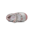 Kép 3/3 - D.D.step ezüst-rózsaszín lány balerina cipő szívecskékkel