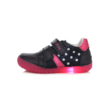 Kép 2/3 - D.D,step sötétkék rózsaszín világító talpú lány cipő