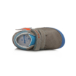 D.D.Step  "Barefoot" Kisfiú cipő Szürke két tépőzáras narancssárga nyíl ami fényvisszaverő 