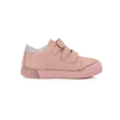D.D.Step világos rózsaszín két tépőzáras Kislány cipő nyuszi mintával , farka pompon