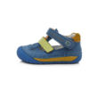D.D.Step  "Barefoot" nyitott Kisfiú szandál cipő két tépőzáras kék - okkersárga