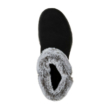 Fekete színű Skechers 144003-BKGY női bokacsizma. Felső része: Bőr-szintetikus felső, belső része: textil belső, talprésze: szintetikus talp, nagyon kényelmes mindennapi viseletre, szélesebb lábra is jó