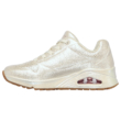 Skechers Uno - Pearl Queen 155174-WHT női fűzős sneaker cipő gyöngyház fényű , Air