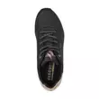 Kép 2/5 - Skechers, Uno Shimmer Away telitalpú sneaker, Fekete arany 155196BLK