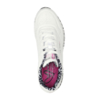 Kép 2/5 - Skechers Uno - Loving Love  fehér fekete 155506-WBK női fűzős sneaker cipő szívescskés 