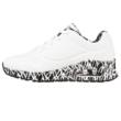 Skechers Uno - Loving Love  fehér fekete 155506-WBK női fűzős sneaker cipő szívescskés 