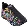 Kép 1/5 - SKECHERS JGoldcrown: fekete Uno Lite - Heart of Hearts  NŐI #177977 BKMT