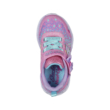 Kép 2/5 - Skechers világító pink-rózsaszín gumis és egy tépőzárral, memória habos  lány sport cipő
