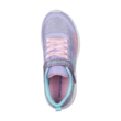 Kép 3/5 - Skechers  pink-lila gumis és egy tépőzárral, memória habos  lány sport cipő