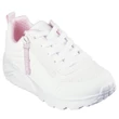 Kép 1/5 - SKECHERS LÁNY Uno Lite - Easy Zip fehér cipő, nagyon csajos kényelmes #310387L WHT