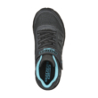 Skechers oldalt  világító  sürke-fekete gumis  füzős egy tépőzárral, memória habos  fiú sport cipő