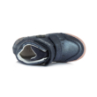 D.D.Step kék Tépőzárral szabályozható, kívül-belül bőr gyerekcipő Kislány magas szárú cipő A040-81