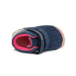 Kép 5/6 - D.D.Step Kislány "Barefoot" vászoncipő kék-pink,unikornis mintával két tépőzárral állítható , ovis benti cipőnek is használható