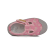 D.D.Step Kislány rózsaszín vászoncipő Ultrakönnyű vászoncipő, bőrrel borított talpbetéttel , virág mintával CSG-232B