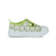 Kép 3/6 - D.D.Step Kislány Zöld vászoncipő , cseresznye mintával fehér virágokkal #CSG-317A