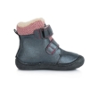 Ponte20 Szupinált fekete Tépőzárral szabályozható, téli gyerek cipő kívül bőrből, belül bunda béléssel kisfiú bokacipő koala mintával DA03-1-589A