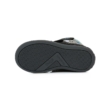 Ponte20 Szupinált fekete kék Tépőzárral szabályozható, téli gyerek cipő kívül bőrből, belül bunda béléssel DA03-1-589 unisex bokacipő