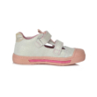 Ponte20 Szupinált fehér rózsaszín kislány nyitott bokacipő,Megerősített kéreg, a stabil boka tartáshoz | Extra cipőorr és lábujj védelem , virág mintával DA03-1-961