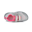 D.D.Step Vízlepergető szürke rózsaszín , tépőzárral állítható nagyon künnyű kislány sportcipő F61-512C