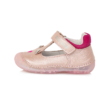 Kép 2/6 - D.D.Step Kislány halvány Rózsaszín  "első lépés" nyitott balerina szandál cipő cica mintával H015-543