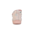 D.D.Step Rózsaszín  Kislány bokacipő, virág mintával # S038-339
