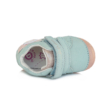 Kép 5/6 - D.D.Step Vízlepergető kislány (babakék) világos kék , rózsaszín Tépőzárral szabályozható, kívül-belül bőr gyerekcipő napocska mintával  S038-460