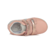 D.D.Step  rózsaszín ezüst szürke , három tépőzárral állítható Kislány "világító" cipő S050-738B