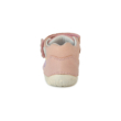 Kép 3/6 - D.D.Step Kislány ezüst szürke rózsaszín Tépőzárral szabályozható, kívül-belül bőr gyerekcipő "Barefoot" bokacipő felhócske és szivecske mintával S070-822
