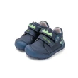 Kép 1/9 - D.D.Step kék Kisfiú UV fényre reagálnak Barefoot Zárt cipő dínóval #S073-52875