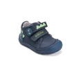 Kép 9/9 - D.D.Step kék Kisfiú UV fényre reagálnak Barefoot Zárt cipő dínóval #S073-52875