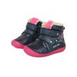 Kép 1/6 - D.D.Step kék pink, két tépőzáras téli bélelt, vízlepergető, Kislány "Barefoot" tündér mintával