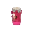 DD Step téli gyerekcipő pink, oldalán unikornis díszítéssel, oldalán villogó LED-ekkel. A tépőzárba épített gomb segítségével KI/BE kapcsolható,téli bélelt nagyon jól tartja a gyerek lábát W071-661
