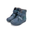 Kép 1/7 - D.D.Step kék  Kisfiú Bélelt csizma dínóval #W078-52785B