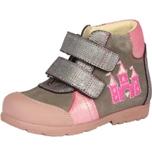 Szamos szupinált rózsaszín , kastély mintával , kislány cipő #1663-40749