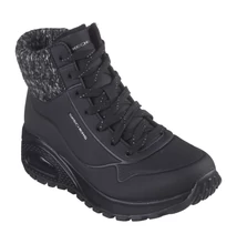 Skechers Magasszárú téli Női  sneaker- Uno Rugged - Darling #167988 BLK