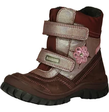 SZAMOS BORDÓ RÓZSASZÍN FORMATALPAS, TÉLI THERMO HÓTAPOSÓ BAKANCS, VÍZÁLLÓ virággal #1742-47234