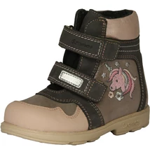 Szamos szupinált szürke rózsaszínlány téli, bélelt, TEX-es bakancs – egészséges tartás és vízálló védelem!  Unikornissal #1880-477692