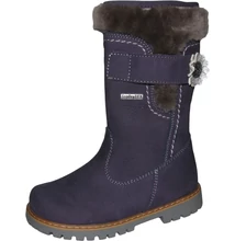 Szamos lila magas szárú cipzáros texes,lila,téli,bélelt csizma szörös prémes és kis virággal