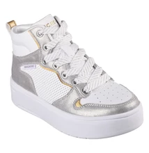 SKECHERS FEHÉR Ezüst COURT HIGH / SHINE KICKS - MAGASSZÁRÚ LÁNY UTCAI CIPŐ #310192L WSL SKECHERS FEHÉR Ezüst COURT HIGH / SHINE KICKS - MAGASSZÁRÚ LÁNY UTCAI CIPŐ #310192L WSL