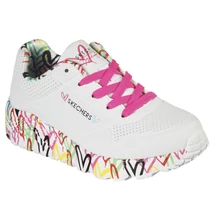 Sportcipő SKECHERS fehér Lovely Luv 314976L/WMLT White/Multi utcai viselet , nagyon jól tartja a lábat  Sportcipő SKECHERS fehér Lovely Luv 314976L/WMLT White/Multi utcai viselet , nagyon jól tartja a lábat