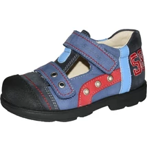 Szamos szupinált kék-piros felvezetőpántos fiú nyitott szandálcipő