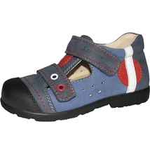 Szamos szupinált ké-piros felvezetőpántos fiú nyitott szandálcipő