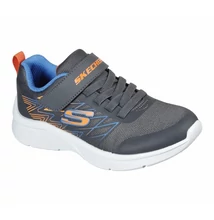 Skechers fiú Texlor,szürke-narancs-kék sport cipő 403770L GYBL,  mosogépbe mosható Skechers fiú Texlor,szürke-narancs-kék sport cipő 403770L GYBL,  mosogépbe mosható
