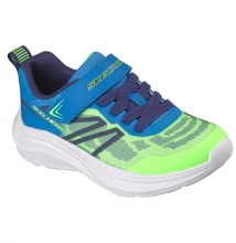Skechers fiú kék zöld sportcipő 404125-LMBL