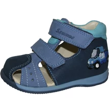 SZAMOS KÉK, ZÁRT ORRÚ FIÚ SZANDÁL KISAUTÓVAL #4399-10493