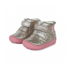 D.D.Step ezüst rózsaszín Kislány Zárt cipő virágokkal #A071-310