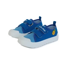 D.D.Step Kisfiú világoskék vászoncipő ,Ultrakönnyű vászoncipő, bőrrel borított talpbetéttel ananász mintával CSB-414