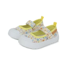 D.D.Step Kislány Sárga vászoncipő színes virág mintával #CSG-330A